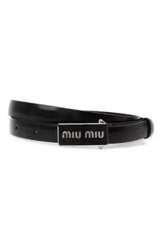 Кожаный ремень Miu Miu