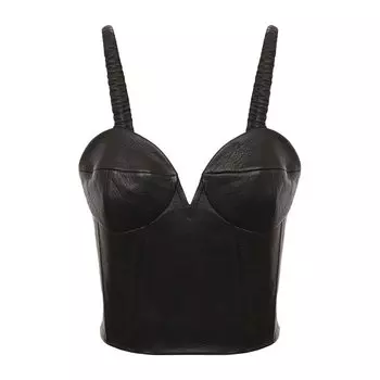 Кожаный топ Jacob Lee