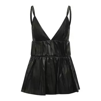 Кожаный топ Jil Sander