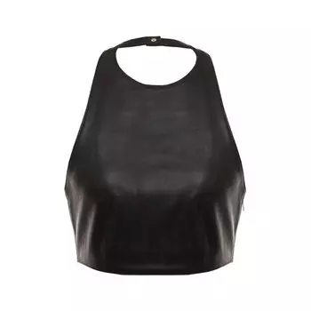 Кожаный топ Mainless