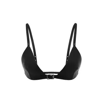 Кожаный топ Saint Laurent