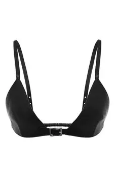 Кожаный топ Saint Laurent