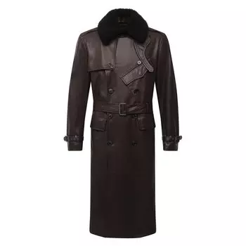Кожаный тренч Ralph Lauren