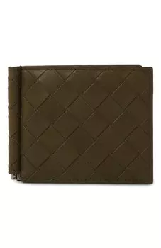 Кожаный зажим для купюр Bottega Veneta