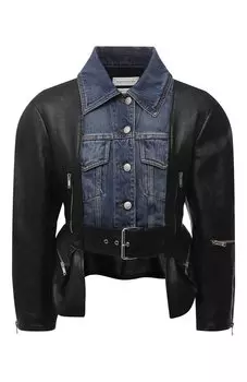 Кожаный жакет Alexander McQueen