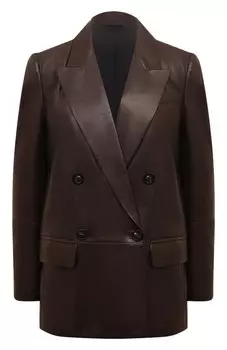 Кожаный жакет Brunello Cucinelli