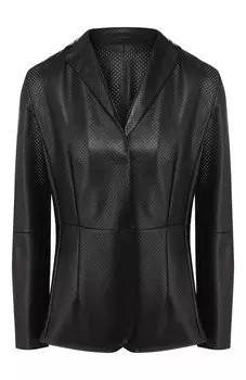 Кожаный жакет Kiton