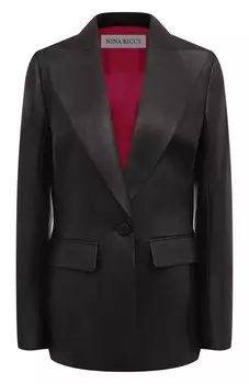Кожаный жакет Nina Ricci