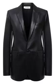 Кожаный жакет Saint Laurent