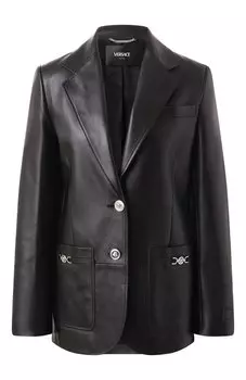 Кожаный жакет Versace