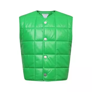 Кожаный жилет Bottega Veneta