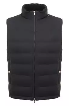 Кожаный жилет Brunello Cucinelli