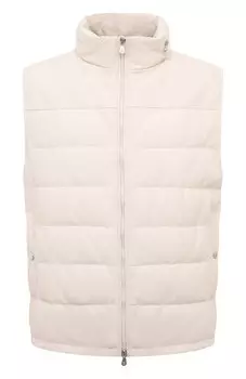 Кожаный жилет Brunello Cucinelli