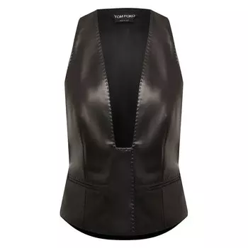 Кожаный жилет Tom Ford
