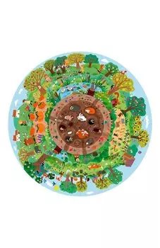 Круглый пазл Биосфера Apli kids