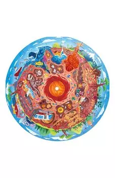 Круглый пазл Подземный мир Hape