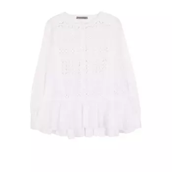 Кружевная блуза с баской Ermanno Scervino