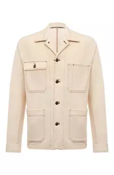Куртка из хлопка и льна Canali