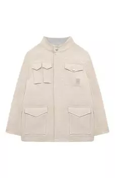 Куртка из хлопка и льна Eleventy