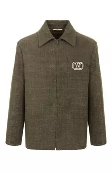 Куртка из шерсти и хлопка Valentino