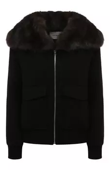 Куртка из шерсти и кашемира Yves Salomon