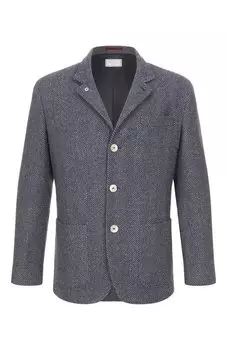 Куртка из шерсти и шелка Brunello Cucinelli