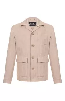 Куртка-рубашка из хлопка и льна Herno