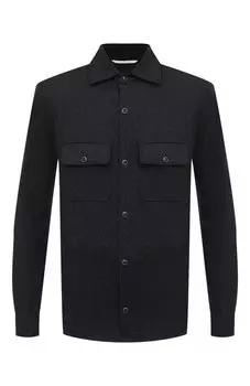 Куртка-рубашка из шерсти и кашемира Marco Pescarolo