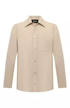 Куртка-рубашка из шерсти и шелка MUST