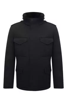 Куртка с отделкой из меха койота Yves Salomon