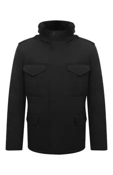 Куртка с отделкой из меха койота Yves Salomon