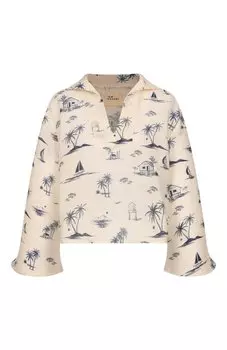 Льняная блузка Manebi