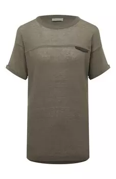 Льняная футболка Brunello Cucinelli