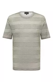 Льняная футболка Giorgio Armani