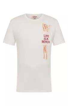 Льняная футболка MC2 Saint Barth