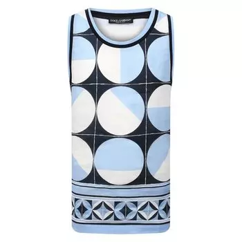 Льняная майка Dolce &amp; Gabbana