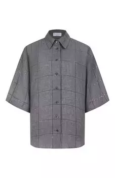 Льняная рубашка Brunello Cucinelli