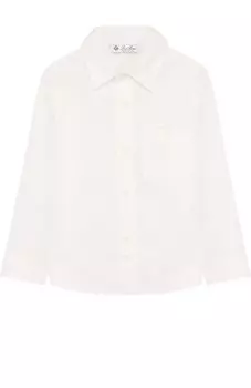 Льняная рубашки прямого кроя Loro Piana