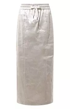 Льняная юбка Brunello Cucinelli