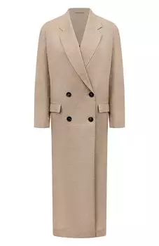 Льняное пальто Brunello Cucinelli