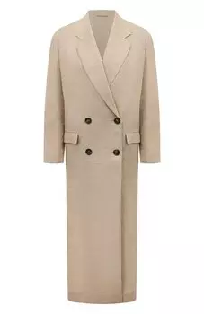 Льняное пальто Brunello Cucinelli