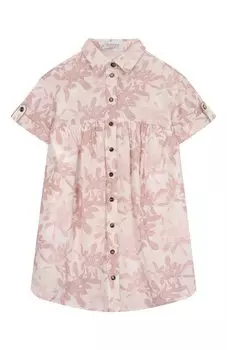 Льняное платье-рубашка Brunello Cucinelli