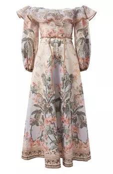 Льняное платье Zimmermann