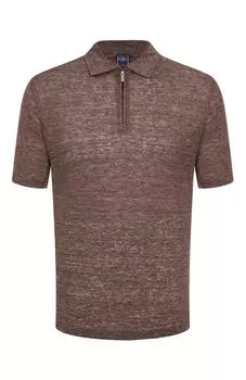 Льняное поло Fedeli