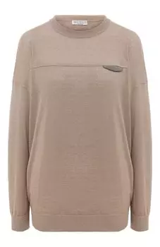 Льняной пуловер Brunello Cucinelli