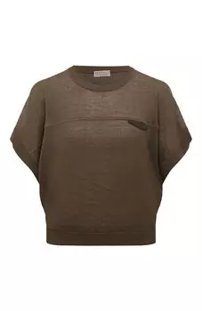 Льняной пуловер Brunello Cucinelli