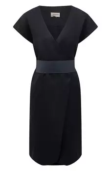 Льняной удлиненной жилет с поясом Armani Collezioni