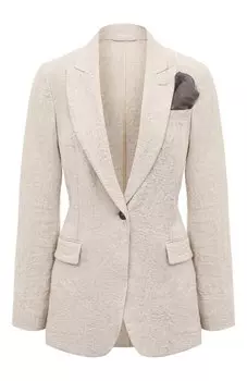 Льняной жакет Brunello Cucinelli