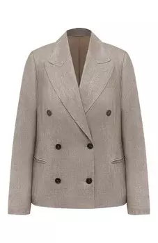 Льняной жакет Brunello Cucinelli