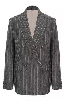 Льняной жакет Brunello Cucinelli